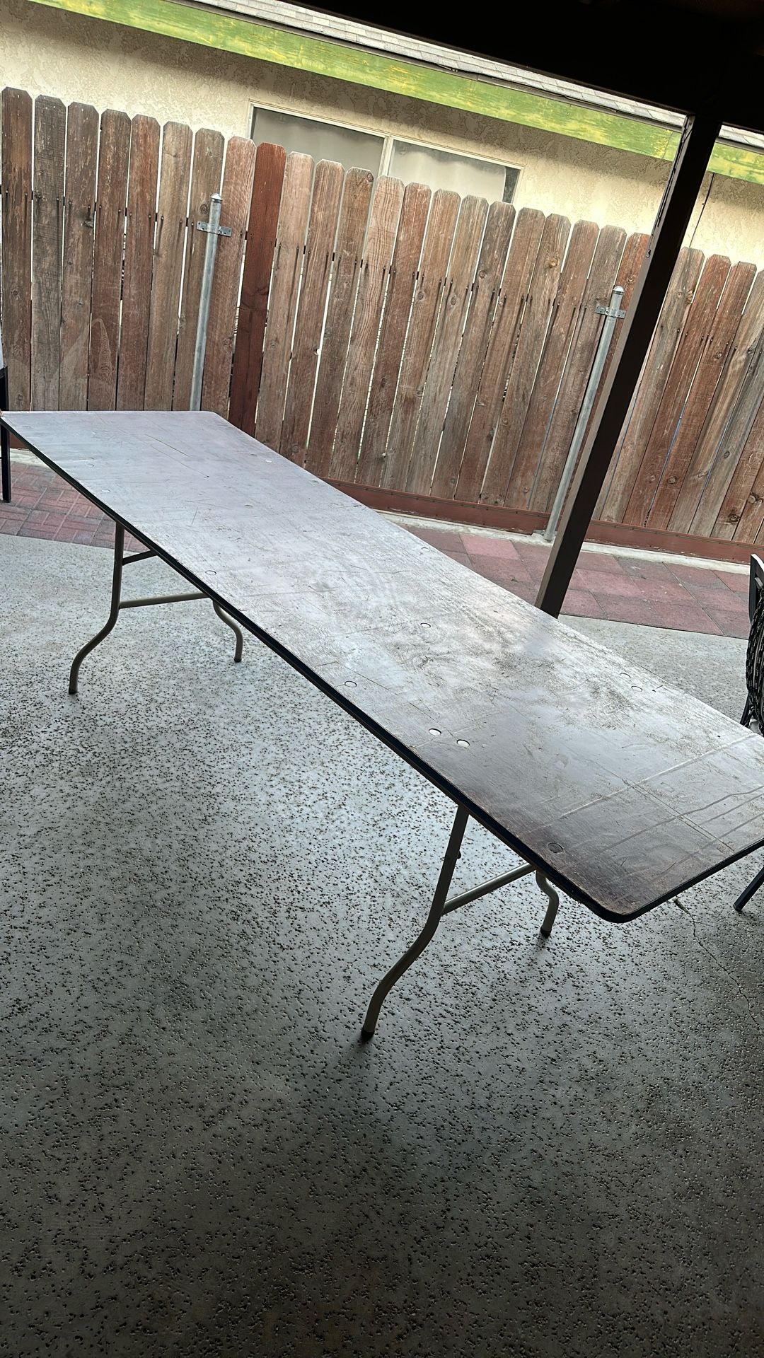 8ft Wooden Folding Table