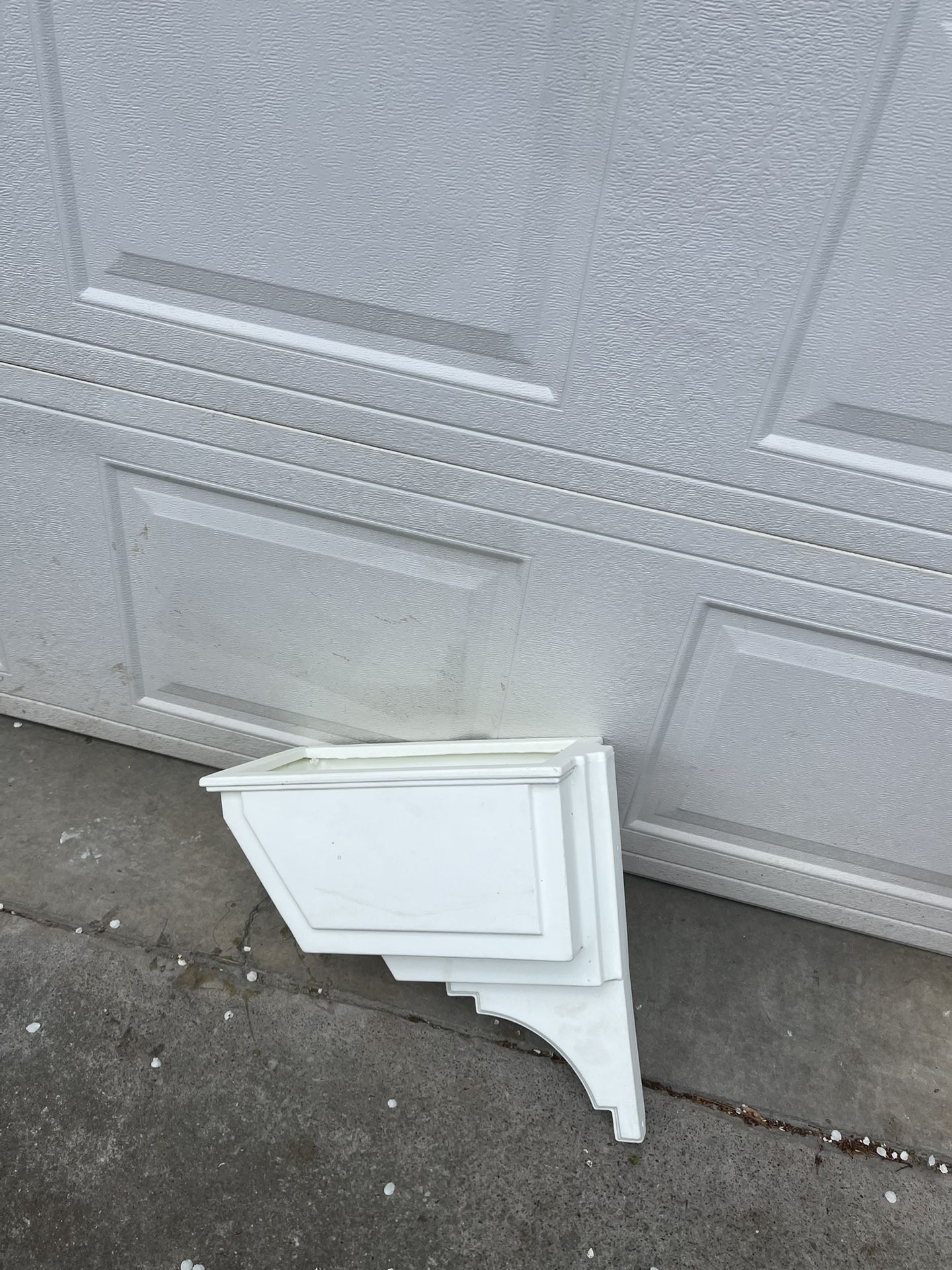White Mail Box Planter