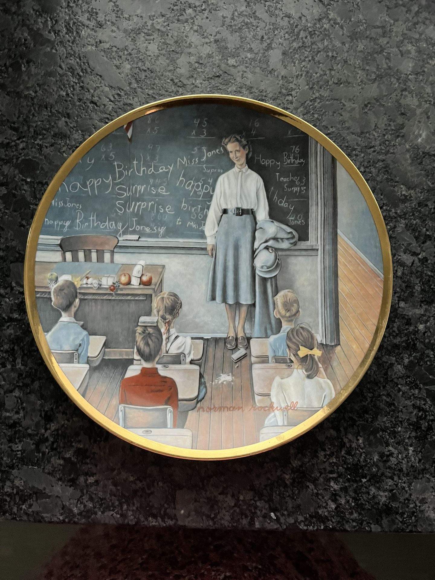 Norman Rockwell Plate Collection “The School Teacher”