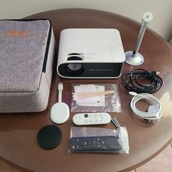 Yaber V8 4K Support 1080P Projector + Google TV Chromecast Full Bundle