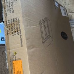 Tara 23.75 in. W x 8 in. D x 26 in. H Space Saver Wall Cabinet in Grey