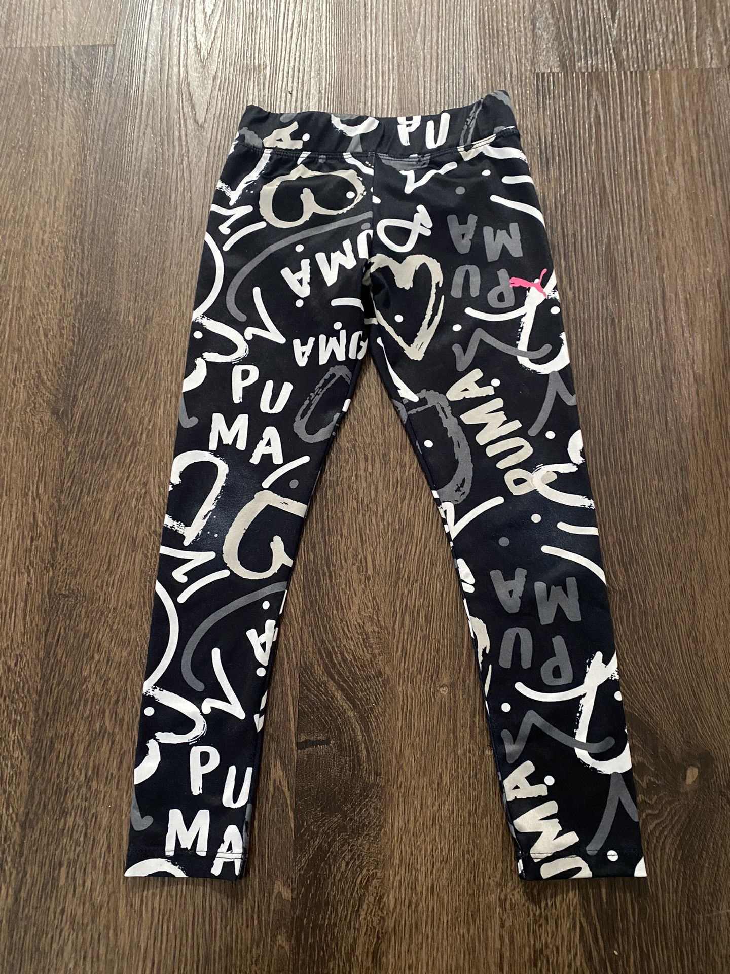Girls Active Puma Leggings Size 6 #10