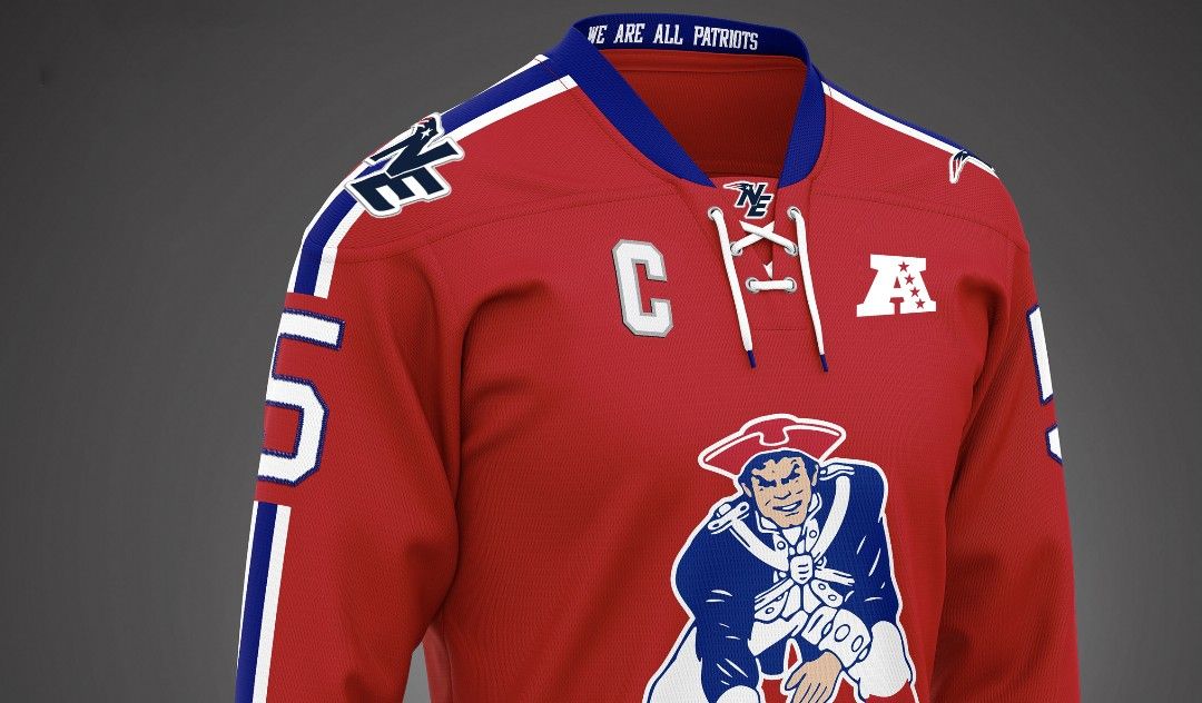 Ramondre Stevenson Red Patriots Hockey Jersey Adult XL#38