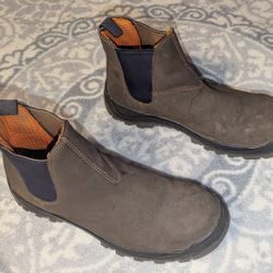 Men's Hytest Size 11.5 Wide Slip On Steel Toe Work Boot