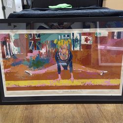 Olympic Gymnast Art by LeRoy Neiman 1976