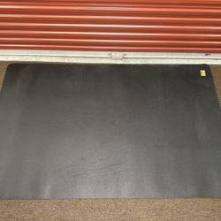 POGAMAT PREMIUM LARGE EXERCISE MAT- 6 ft X 4 ft X 1/4" WORKOUT HOME GYM FLOORING