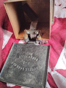 Angell Lock Co. Vintage copper elevator weigh oiler