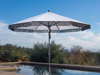 SunVilla 10 ft. Cabana Market Fringe Umbrella