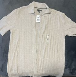 Alfani Textured Button Up