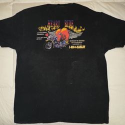 Harley‘S House Of Harleys Heart Ride T-Shirt Size XL