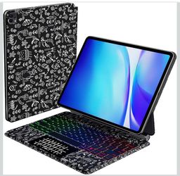 Kolude Keyboard Case iPad Air 11 M2 M3 iPad Pro 11 1-4 Gen Air 4/5 10.9 Trackpad Backlit Black