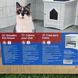*NEW in BOX**TRIXIE Wooden Cat Home & Litter Box Cover