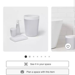 Frosted Bathroom Set