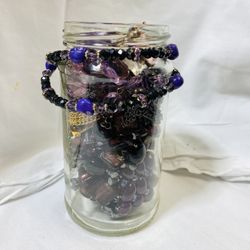Purple Jewelry Jar