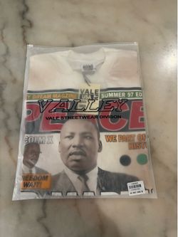 Valley “Peace” Dr. Martin Luther King Jr. Graphic Tee – White (Size Medium)