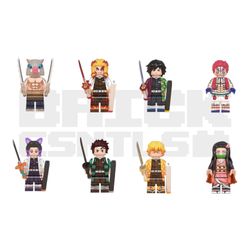 Demon Slayer Custom Minifigures Set of 8