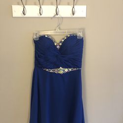 Royal Blue Formal Dress Short