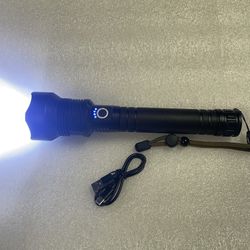 70000 Lumens Super Bright Rechargeable LED Flashlight