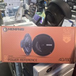 Memphis Audio PRXS60 6.5" Shallow Coaxial Speaker. 