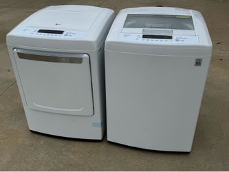 Lg washer and lg  dryer electric  extra large capacity  working perfectly extra for delivery.same day delivery and installation available
