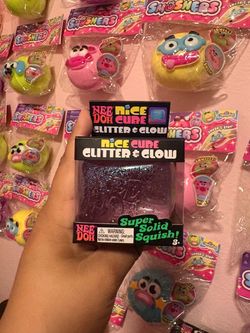 Purple glitter and glow