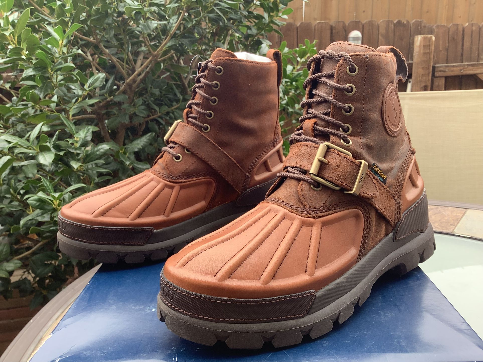 NEW MEN’S POLO RALPH LAUREN OSLO HIGH WATERPROOF POLO BOOTS Sz 8.5 & 9 Available