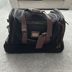 Vintage Davis & Towne Ultimate Duffle Bag D&T Large Duffle Bag Carrying Bag Rare 20x12x14”
