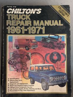Chilton’s Truck Repair Manual 1(contact info removed) Collector’s Edition