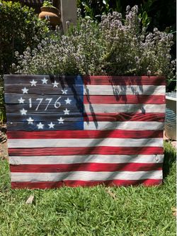 Wood American Flag