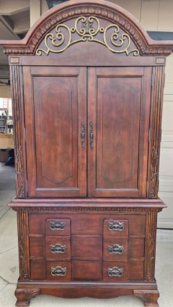 Armoire closet with 3 drawers