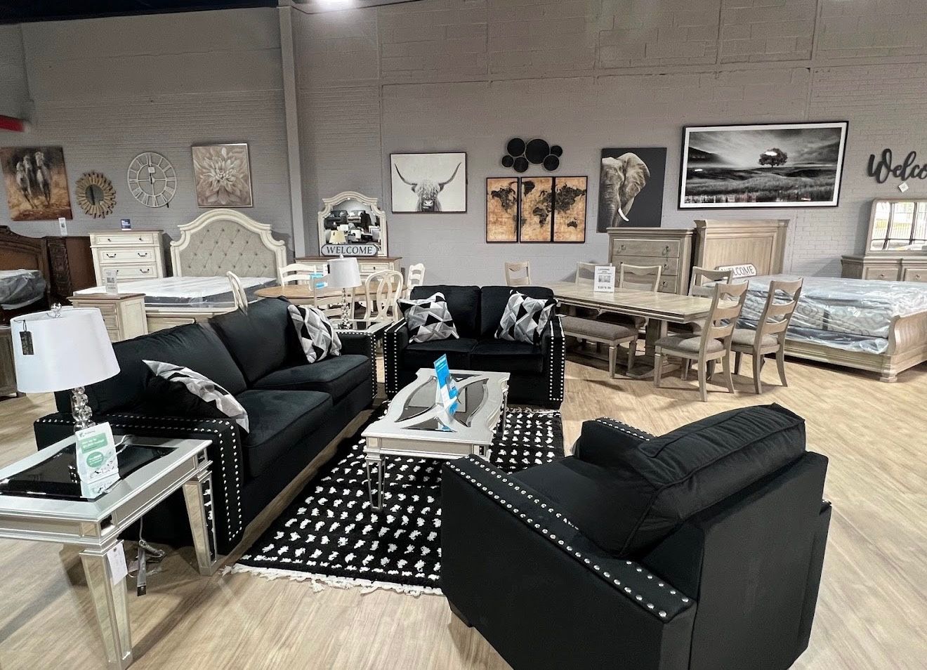 Livingroom Set , Black Set , Loveseats,sofa Chairs