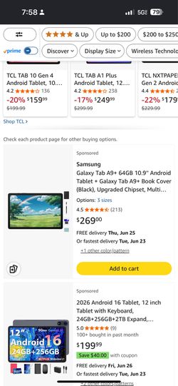 Samsung A9+ Tab
