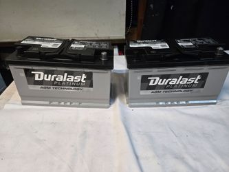 Two New BATTERIES DURALAST AGM H7