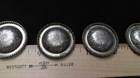 Collection of 7 vintage silver plate embellishments