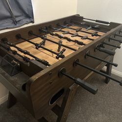 Wood fooseball table