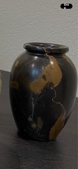 Black Marble Vase