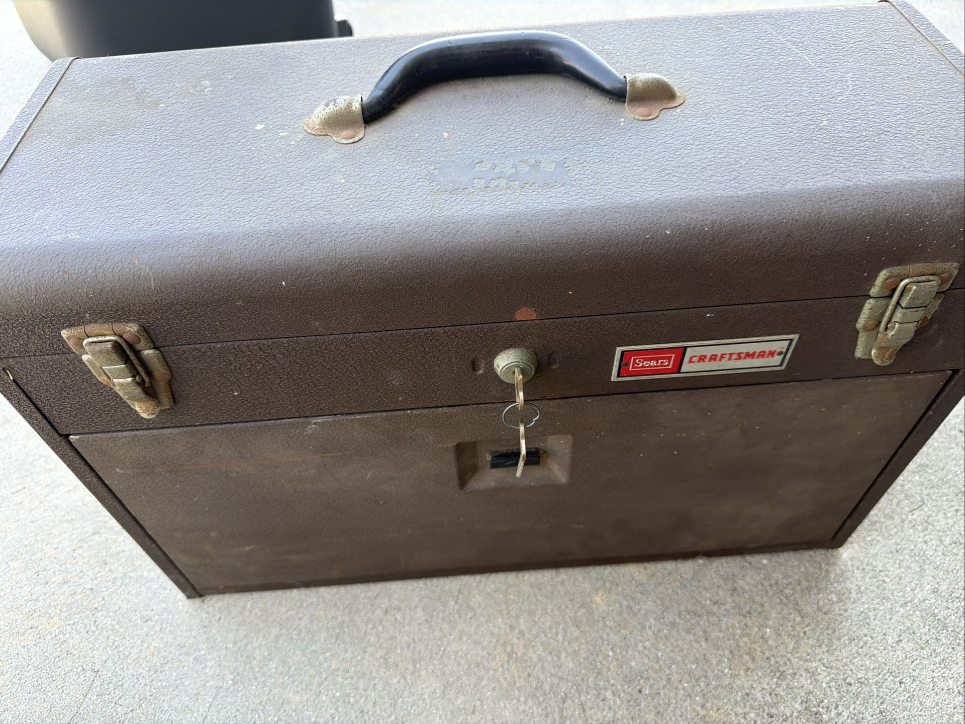 Sears Craftsman 7 Drawer Kennedy Style Tool Machinist Box, Brown