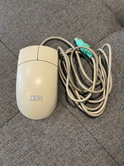 Vintage IBM Wired PS/2 Computer Ball Mouse M-SAU-IBM6 White