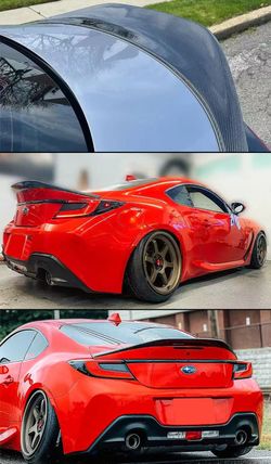 Brand New 2022-2026 Subaru BRZ Toyota GR86 Highkick Duckbill Real Carbon Fiber Trunk Spoiler