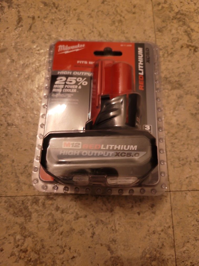 Milwaukee M12 Xc5.0 High Output Battery