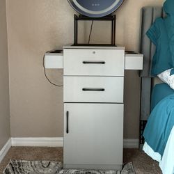 Beauty Storage Cabinet W/ 20” Vanity Mirror