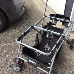 Joovy Double Car Seat Carrier Stroller