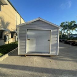 10x10 Mountaineer Shed (Slate Gray/ White/ Ash Gray)