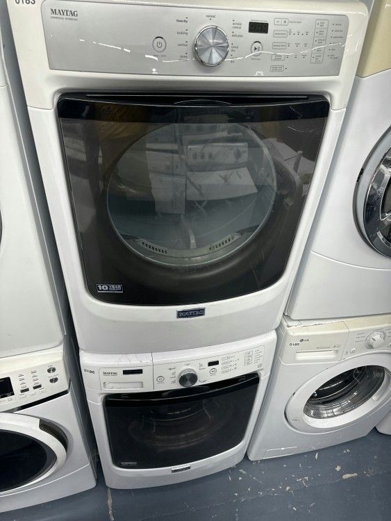 With Install! Washer Electric Dryer Set Maytag Runs smooth