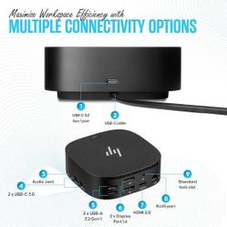 HP USB-C Dock G5 (Part Number: 5YH26AV#ABA)