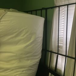 King size mattress and frame !!