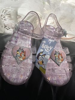 Bluey & Bingo Girls Sparkling Jelly Sandal -