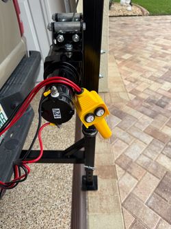 Hitch-Mounted Hoist with 12V Electric Winch