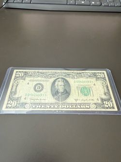 1950 D $20 Star Note Green Seal Cleveland Ohio