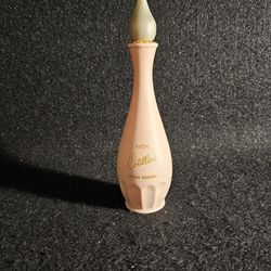 Vintage MCM1965 Avon Pink Cotillion Cream Lotion GENIE Bottle 1/3rd Full 8in.